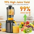 thumbnail image 2 of Cold Press Juicer - 34oz Slow Masticating Juicer with Wide Feed Chute for Fruits and Vegetables, 2 of 7