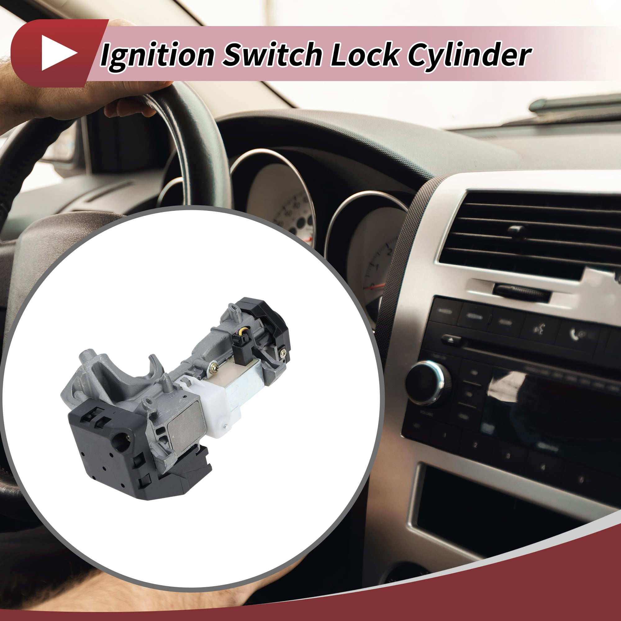 Unique Bargains Ignition Lock Cylinder for Honda Odyssey 2005-2010 with Keys