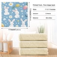 thumbnail image 6 of Yayeee 6 Pack Kitchen Dish Cloths Set for Washing Soft Drying Absorbent Microfiber Towels, Cartoon Easter Bunnies, 6 of 9