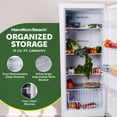 thumbnail image 5 of Hamilton Beach 17 Cu Ft Upright Convertible Refrigerator Freezer, White Large Garage Ready Fridge or Freezer for Home, Basement, Business, Bulk Storage, 5 of 19
