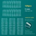 thumbnail image 4 of NAILPOP 120 Uds uñas postizas cubierta completa prensa en uñas ataúd Gel suave cápsula de Pose americana puntas de uñas postizas para sistema de extensión, 4 of 5