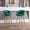 Green, variant on Gray, 20.08 in Wide, Foam - Chrome Base for Support - In Beach Bars - Relaxing Seating