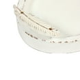thumbnail image 3 of SOFE 16" Farmhouse Oval Wood Tray, White Distressed Serving Tray with Carved Handles, Serving Tray Decorative and Rustic Candle Holder Tray, Coffee Table Tray Centerpieces for Dining Room/Kitchen, 3 of 7