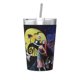 thumbnail image 1 of Termo de Pesadilla antes de Navidad con pajita cónica de doble pared con aislamiento al vacío de acero inoxidable de 12 oz, color blanco, 1 of 7