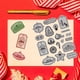 thumbnail image 3 of Sello de goma con etiqueta navideña, 18 x 22 cm, palabras navideñas, sellos de EVA, sello de relieve, sellos de goma, 3 of 8