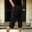 Black, variant on Ciovxyn Men's Casual Cargo Capri Pants with Multi-Pocket and Elastic Waist - Army Green L