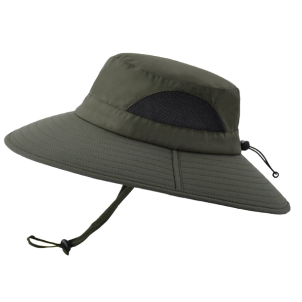 Sombrero para el sol para hombres y mujeres, impermeable, de ala ancha, plegable, para pesca, senderismo, jardín, safari, playa