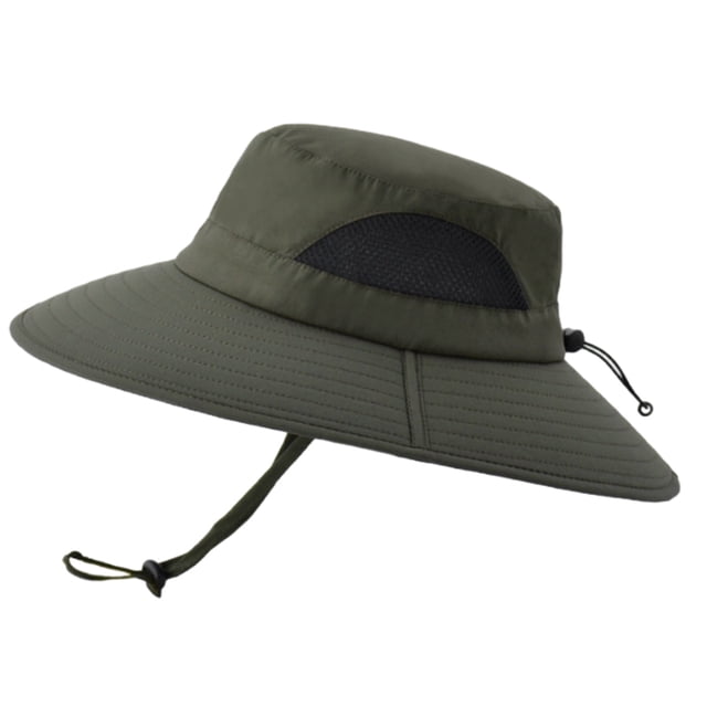 Sombrero para el sol para hombres y mujeres, impermeable, de ala ancha, plegable, para pesca, senderismo, jardín, safari, playa