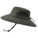 thumbnail image 1 of Sombrero para el sol para hombres y mujeres, impermeable, de ala ancha, plegable, para pesca, senderismo, jardín, safari, playa, 1 of 5