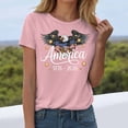 thumbnail image 2 of idosla 250 Anniversary USA Shirt Women's Retro Statue of Liberty 250Th T-Shirt Casual Flag Patriotic Shirt (Light Pink, L), 2 of 8