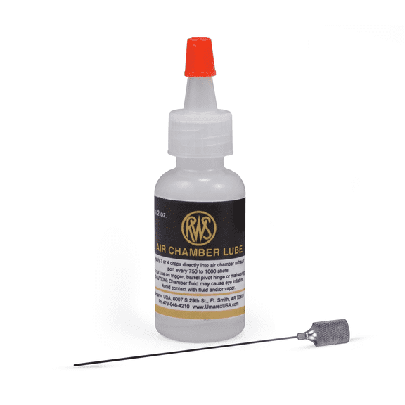 Umarex USA Chamber Lube Air Gun Oil with Application Needle, Non-Petroleum Airgun Lubricant, CO2 & Pneumatic Gun Maintenance Oil, 0.5 oz