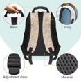 thumbnail image 6 of KUIFORTI Cartoon Capybara Guitar Music Print Kids Backpack LLightweight Polyester School Bag for Elementary Middle Boys Girls Back to School Gift for Students, 6 of 7