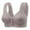 Grey, variant on Bras for Women Floral Wirefree Elder Woman Bra Front Button Closeure Soft Cotton Bra for Mom Grandma Gift Bra Grey,38