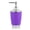 Purple, variant on Riousery 4-Piece Bathroom Accessories Set, PP Plastic Bath Suit Includes Soap Dispenser, Toothbrush Holder, Washing Cup, Soap Dish, Black