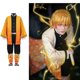 thumbnail image 4 of Anime Demon Slayer Kimetsu No Yaiba Agatsuma Zenitsu Cosplay disfraz peluca mujer Kimono uniforme Halloween Navidad Fiesta ropa, 4 of 4