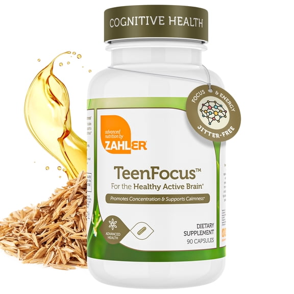 Zahler TeenFocus, Improved Focus and Concentration, 90 Capsules