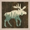 thumbnail image 3 of Great Art Now Simple Living Deer & Moose Silhouette by Michael Mullan, 2 Piece Framed Art Set Each 13"W x 13"H, 3 of 3