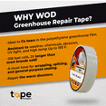 thumbnail image 3 of WOD Tape Clear Greenhouse Repair Tape - 3 Inch x 108 Feet - Strong Weatherseal Patching GHT5E, 3 of 8
