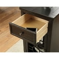 thumbnail image 2 of Furniture of America Jennifer I Wood 1-Drawer Side Table in Antique Black, 2 of 5