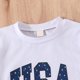 thumbnail image 5 of Gibobby Playera Térmica Ligera Camiseta de manga corta para el día de la independencia de verano para niños pequeños, bebés, niñas, niños, 4 de julio(Blanco, 12-24 Meses), 5 of 5