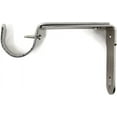 thumbnail image 5 of Urbanest Adjustable Curtain Rod Bracket, Fits 1 1/4" Rod, Brushed Steel, Set of 2, 5 of 6
