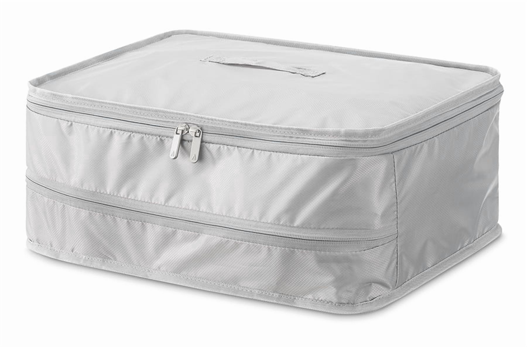 Whitmor 3-Tier Packable Hanging Closet Organizer for Travel in Gray