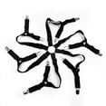 thumbnail image 2 of 2 correas ajustables elásticas para sábanas, tirantes entrecruzados para sujetar sábanas, se ajustan a colchones redondos y cuadrados, 6 lados, 2 of 5