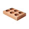 thumbnail image 4 of Huevera de madera, contenedor para huevos, mini huevera de madera, bandeja para guardar huevos 6 rejillas, 4 of 9