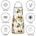 thumbnail image 6 of Pofeuu Sunflowers Leaves And Birds Print Aprons with Pockets, Cute Aprons for Kitchen, Cooking, Server, Barber, Chef Apron, 6 of 7