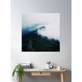 thumbnail image 2 of Mountain Mist Poster Wall Art, Modern Wall Decor, 24x24 UNFRAMED, 2 of 3