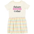 thumbnail image 3 of Inktastic Future Soccer Star Girls Girls Toddler Dress, 3 of 5