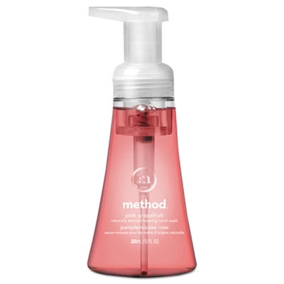 Method Foaming Hand Wash Pink Grapefruit 10 oz Pump Bottle 6/Carton 01361