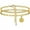 D, variant on Ankle Bracelet for Women Initial Anklet, Double-Layer Cuban Link Gold Plated Anklets Bracelet, Custom Name A-Z Initial,20-27CM Adjustable,Personalized Retro Ankle Bracelet.