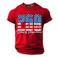 thumbnail image 3 of 250 Anniversary Usa Shirt Casual Short Sleeve T Shirt Comfortable 250Th Anniversary Mens Tees Red M, 3 of 6