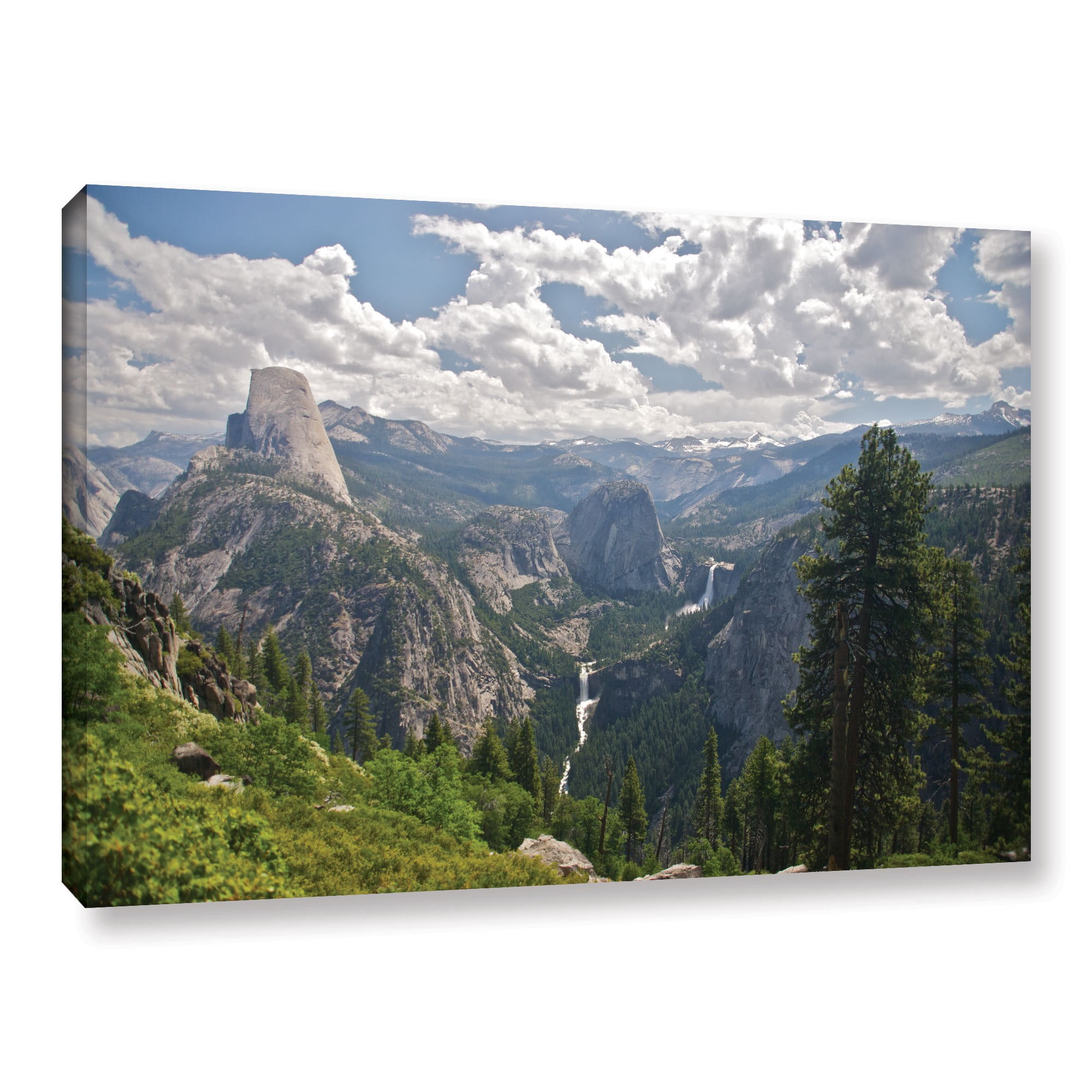 ArtWall Dan Wilson "Yosemite-Half Dome, Vernal Falls And Nevada Falls" Gallery-Wrapped Canvas