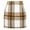 Khaki, variant on Njagoc3 Womens High - Waisted Plaid Wool - Blend Mini Skirt for Fall Casual School Looks