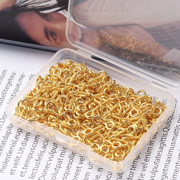 QIFULL Pendant Jewelry Making Supplies For Adults 300Pcs 1x0.5cm