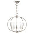 thumbnail image 2 of Livex 4665-01 Milania 5-Light Mini Chandelier Antique Brass 16" Ceiling Mount, 2 of 4