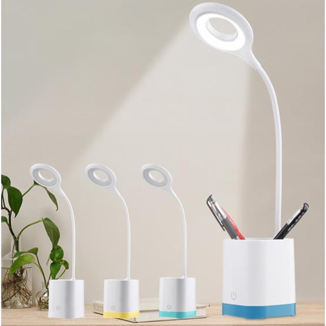 Isvgxsz 2025 New Clearance Home Design Led Smart Feel Dimming Bedside Table Lamp with Pen, Student Eye Protection Study Lamp, Suitable for Bedrooms and Dormitories