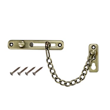Chain Door Guard Lock Security Latch With Spring Anti-Theft Press Lock