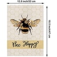 thumbnail image 5 of Spring Garden Flag Bee Happy Flower Floral Summer Vertical Double Sided Burlap 12.5 x 18 Inch Holiday Farmhouse Seasonal Yard Outdoor Decor, 5 of 6