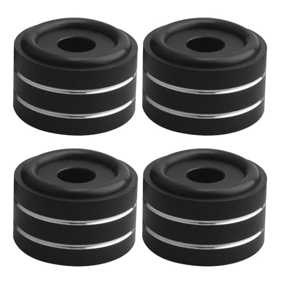 WSTEER 4 pcs Speaker Isolation Feet Amplifier Speaker Feet Pads Speaker Feet Cushions with Non-slip Rubber Rings
