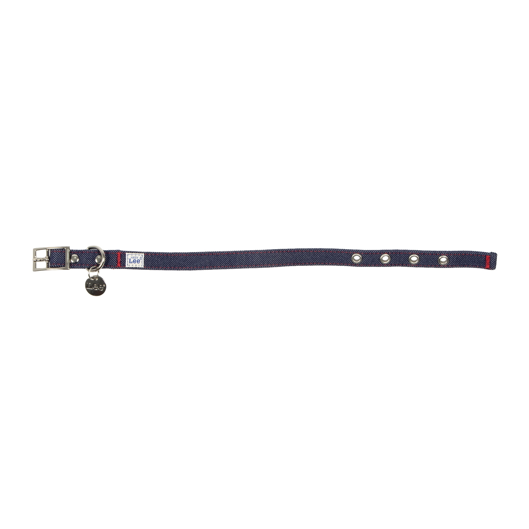 Kacey Lee® Denim Fashion Dog Collar, Blue, Medium