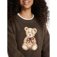 thumbnail image 4 of Weekend Academy Girls Pullover Graphic Print Sweater, Sizes 4-18, 4 of 4