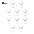 thumbnail image 3 of Key Chain Rings Screw Locking Hook Link Car Keys Split Hanging Parts Tools Loops Jewelry Making Accessories embossing ring, 3 of 8
