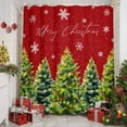 thumbnail image 3 of Red Christmas Shower Curtain, Xmas Tree Snowflake Winter Botanical Waterproof Fabric Shower Curtains with 12 Hooks, Bathroom Curtain Set for Bathroom Accessories Decor, 36 x 72 Inches, 3 of 9