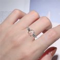 thumbnail image 5 of CILENON Ring Set for Women Exquisite Women's Silver Rings Oval Cut Faux Diamond Jewelry Birthday Proposal Gifts Bridal Engagement Party Rings Anillos Para Mujer Wedding Ring (Pink,8), 5 of 5