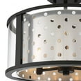 thumbnail image 2 of Eurofase Lighting - Grado - 3 Light Semi-Flush Mount-Black/Gold Finish, 2 of 4