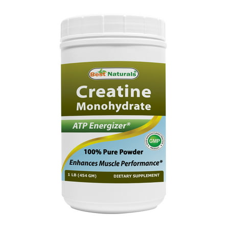 Best Naturals monohydrate de créatine 1 Lb pur en poudre