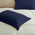 thumbnail image 5 of Peace Nest Hotel Collection Satin Silky All Season Down Alternative Comforter for a Restful Night's Sleep, Navy, Queen, 5 of 6